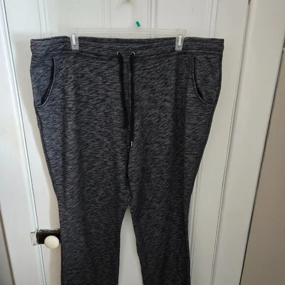 George 4X Black & Grey Space Dye Jogging Suit Set - Picture 7 of 13
